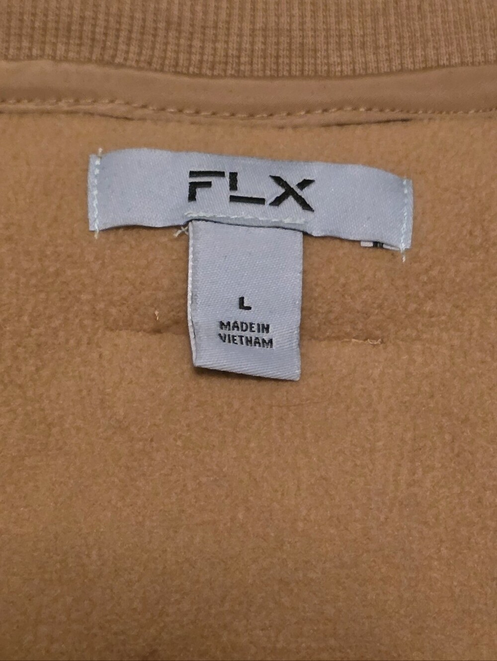 FLX Women's Camel Sherpa Utility Vest - Picture 4 of 5